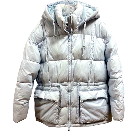 Levi's Jackets & Blazers - Levi's Powder Blue Megan Puffer Jacket with Hood Size L